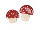 Servírovací keramický talířek houba muchomůrka Mushroom - 21*22*3 cm Clayre & Eef