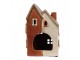 Béžovo-hnědý keramický svícen na čajovou svíčku domek Amster Village - 13*8*20 cm Clayre & Eef