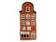 Červený keramický svícen na čajovou svíčku domek Amster Village - 12*9*25 cm Clayre & Eef