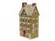 Zelený keramický svícen na čajovou svíčku domek Amster Village - 14*10*26 cm Clayre & Eef