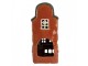 Červený keramický svícen na čajovou svíčku domek Amster Village - 12*9*25 cm Clayre & Eef