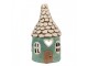 Zelený keramický svícen pohádkový domek - Ø 11*20 cm Clayre & Eef