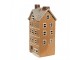 Hnědý keramický svícen na čajovou svíčku domek Amster Village - 11*9*22 cm Clayre & Eef