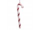 Růžová vánoční ozdoba cukrová hůl Candy Cane - 4*1*17 cm Chic Antique
