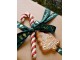 Set 2ks závěsná dekorace perníkový stromek a srdce Ginger - 8*0,5*8 cm Chic Antique