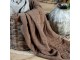Hnědý přehoz s opraným vzhledem Aix Vintage Quilt - 130*180 cm Chic Antique