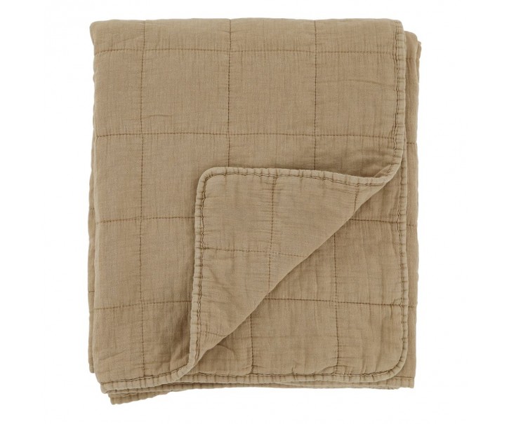 Medový přehoz s opraným vzhledem Aix Vintage Quilt - 130*180 cm Chic Antique