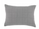 Šedý povlak na polštář s opraným vzhledem Aix Vintage Quilt - 60*40 cm Chic Antique