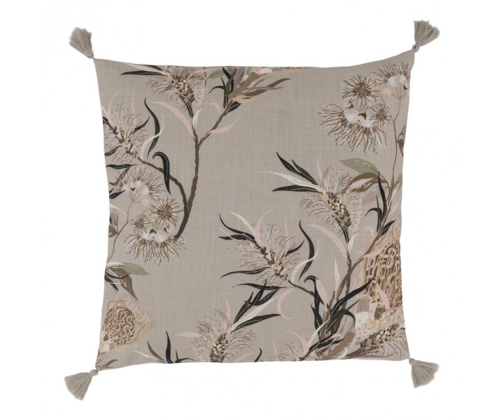 Béžový povlak na polštář s květinovým vzorem Aix Vintage Quilt - 50*50 cm Chic Antique