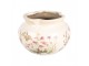 Keramický obal na květináč s lučními květy Flowers of Love M - Ø 20*14 cm Clayre & Eef