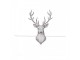 Bílé papírové ubrousky s jelenem Deer Love - 33*33 cm (20ks) Clayre & Eef