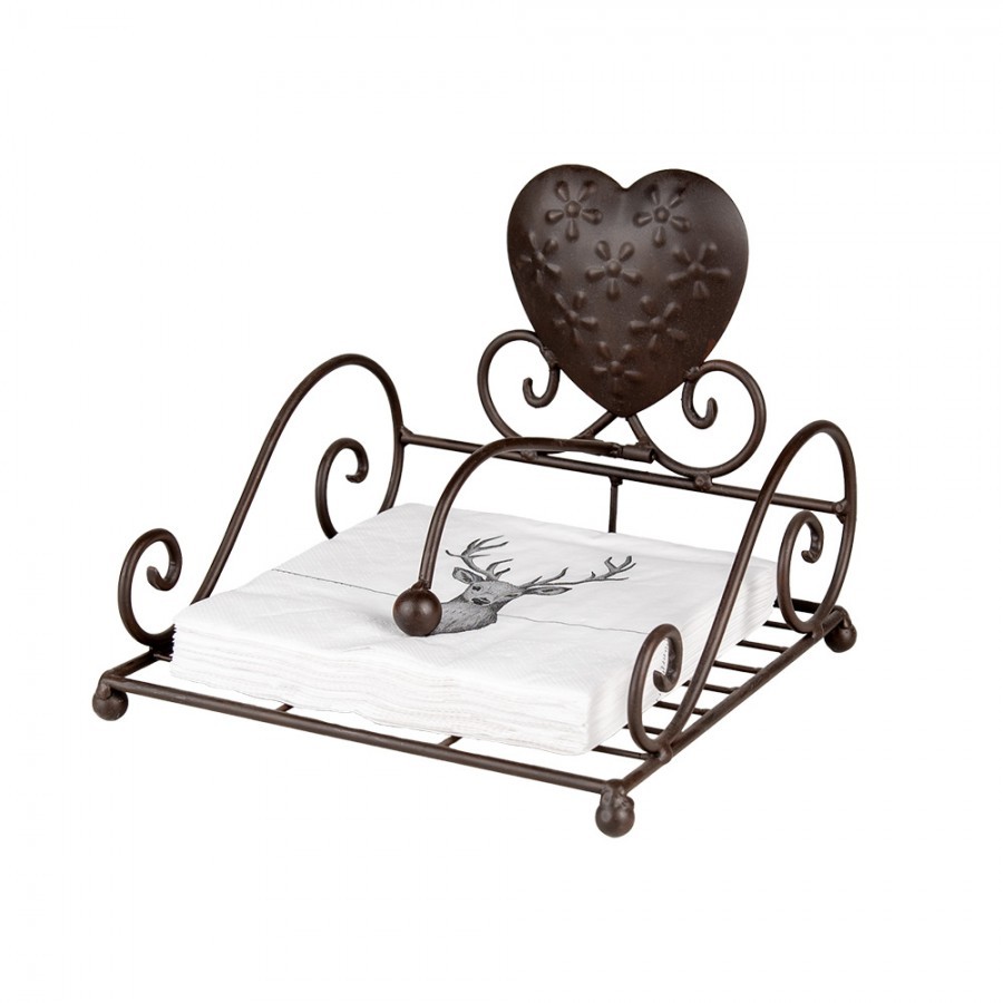 Bílé papírové ubrousky s jelenem Deer Love - 33*33 cm (20ks) Clayre & Eef Bílé papírové ubrousky s jelenem Deer Love - 33*33 cm (20ks) Clayre & Eef
