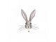 Bílé papírové ubrousky s králíčkem Love Rabbit - 33*33 cm (20ks) Clayre & Eef