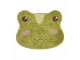 Zelená koupelnová předložka hlava žabky Frog - 60*48*1 cm Clayre & Eef
