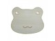 Zelená koupelnová předložka hlava žabky Frog - 60*48*1 cm Clayre & Eef