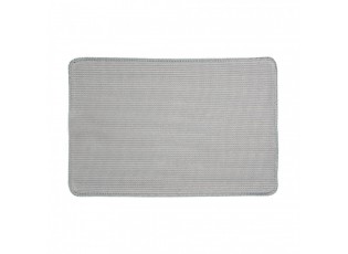 Modrá koupelnová předložka se srdíčkem - 78*48*1 cm