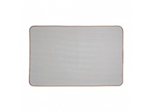 Hnědá koupelnová předložka se srdíčkem - 78*48*1 cm