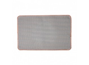 Růžová koupelnová předložka se srdíčkem - 58*38*1 cm