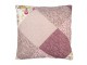 Fialový povlak na polštář s květy Patchwork - 50*50 cm Clayre & Eef