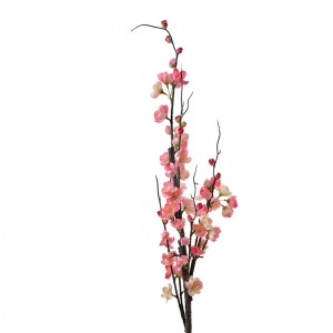 Dekorace umělá růžově kvetoucí větvička Cherry Blossom - 7*7*115 cm