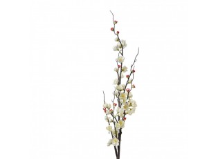 Dekorace umělá bíle kvetoucí větvička Blossom - 7*7*115 cm