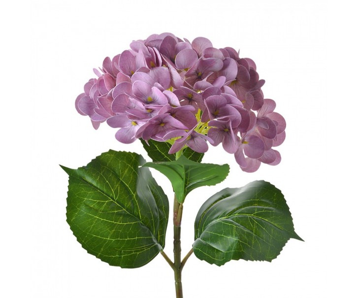 Fialová umělá dekorace květina hortenzie Hydrangea - 67cm Clayre & Eef