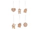 Set 6ks závěsná dekorace perníček Ginger - 8*1*9 cm J-Line by Jolipa