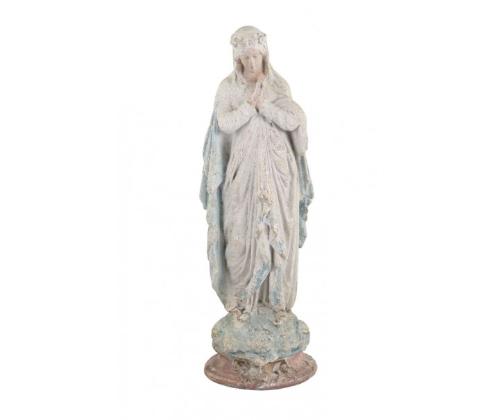 Dekorační opálová socha panenky Marie Madona - 10*10*31 cm Chic Antique