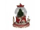 Vánoční sněžítko s hracím kolotočem Christmas - Ø 14*19 cm Clayre & Eef