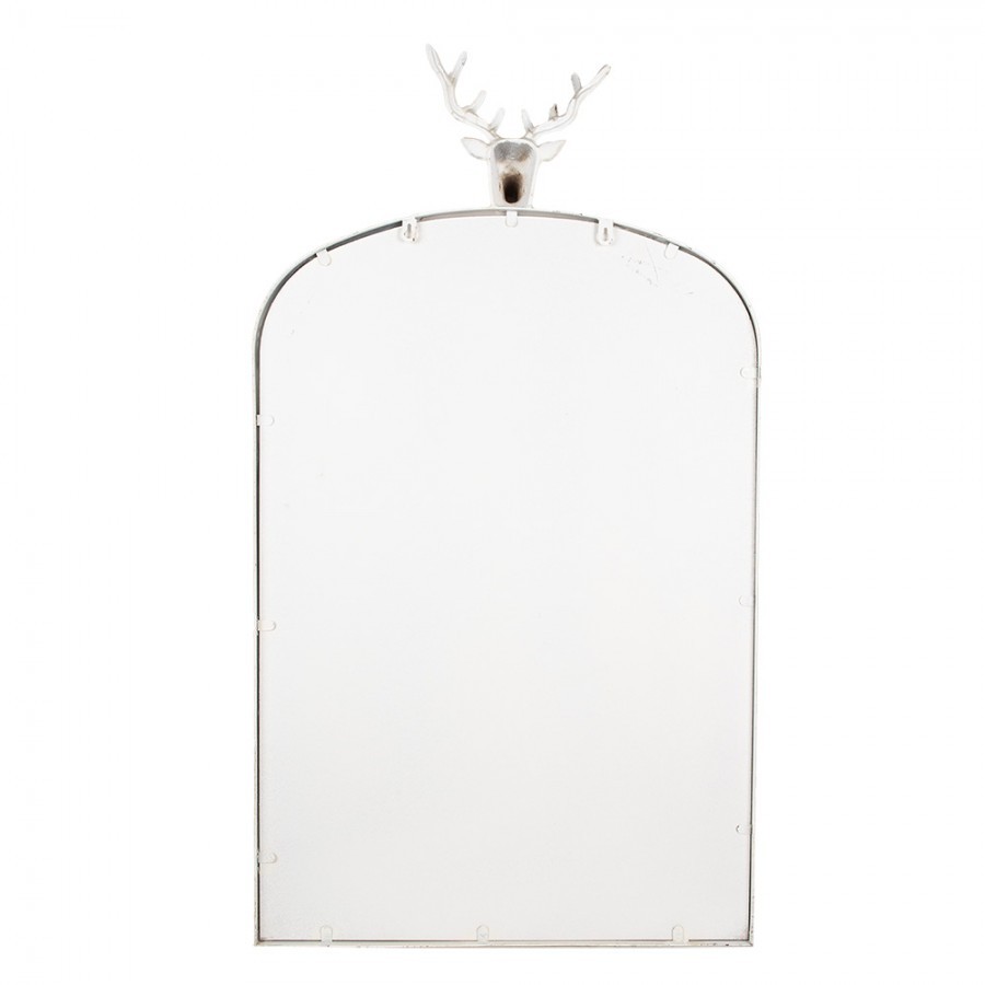 Béžové antik kovové zrcadlo s hlavou jelena Deer vintage - 58*10*105 cm Clayre & Eef Béžové antik kovové zrcadlo s hlavou jelena Deer vintage - 58*10*105 cm Clayre & Eef