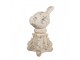 Béžová antik dekorace ptáček na podstavci Baroque - 33*21*47 cm Clayre & Eef