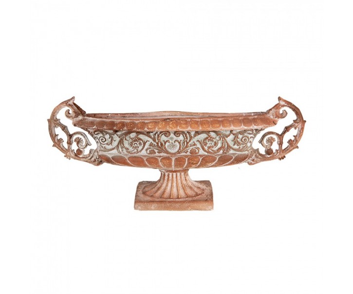 Hnědý antik dekorační květináč ve stylu Vintage - 81*19*36 cm Clayre & Eef