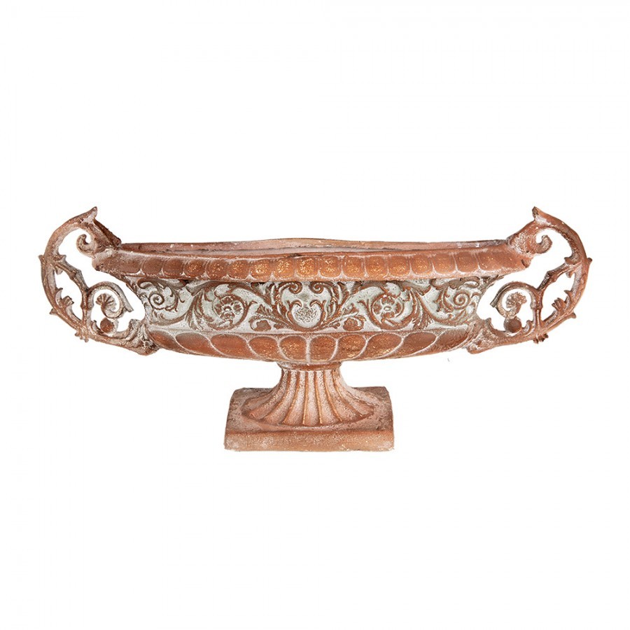 Hnědý antik dekorační květináč ve stylu Vintage - 81*19*36 cm