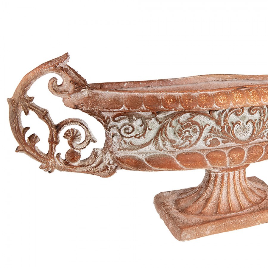 Hnědý antik dekorační květináč ve stylu Vintage - 81*19*36 cm Clayre & Eef Hnědý antik dekorační květináč ve stylu Vintage - 81*19*36 cm Clayre & Eef