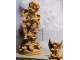 Dekorativní rezavá figurka anděl sedící - 9*8*11 cm Clayre & Eef