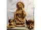 Dekorativní rezavá figurka anděl sedící - 9*8*12 cm Clayre & Eef