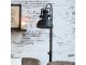 Černá antik kovová stojací lampa s patinou Factory - 175 cm / E27/ 60W Chic Antique