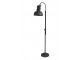 Černá antik kovová stojací lampa s patinou Factory - 175 cm / E27/ 60W Chic Antique