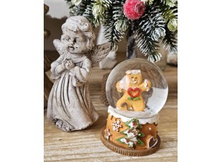 Vánoční sněžítko s perníčkem Gingerbread - Ø 5 * 6 cm