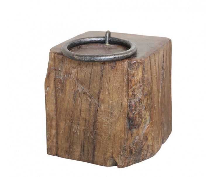 Hnědá dřevěná zarážka ke dveřím Grimaud Unit Chic Antique