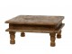 Hnědý dřevěný podstavec / stůl Grimaud Unit - 37*37*17 cm Chic Antique