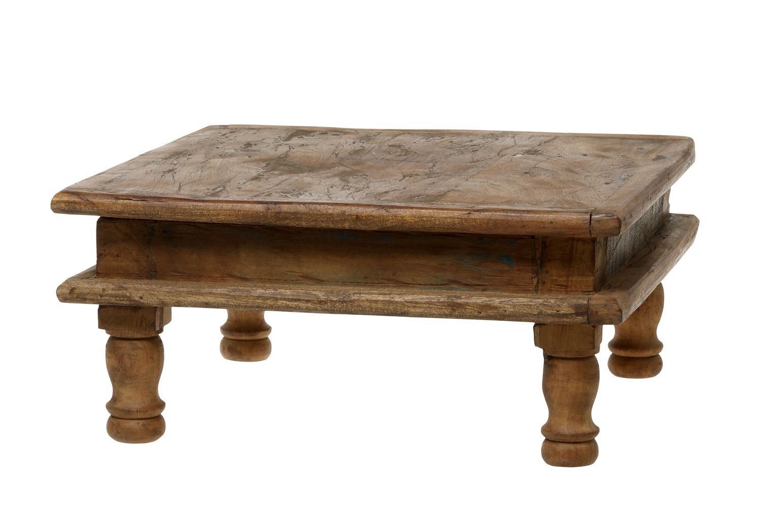 Hnědý dřevěný podstavec / stůl Grimaud Unit - 37*37*17 cm