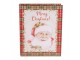 3ks úložný box ve tvaru knihy Merry Christmas - 27*22*7 / 22*17*6 / 17*12*4 cm Clayre & Eef