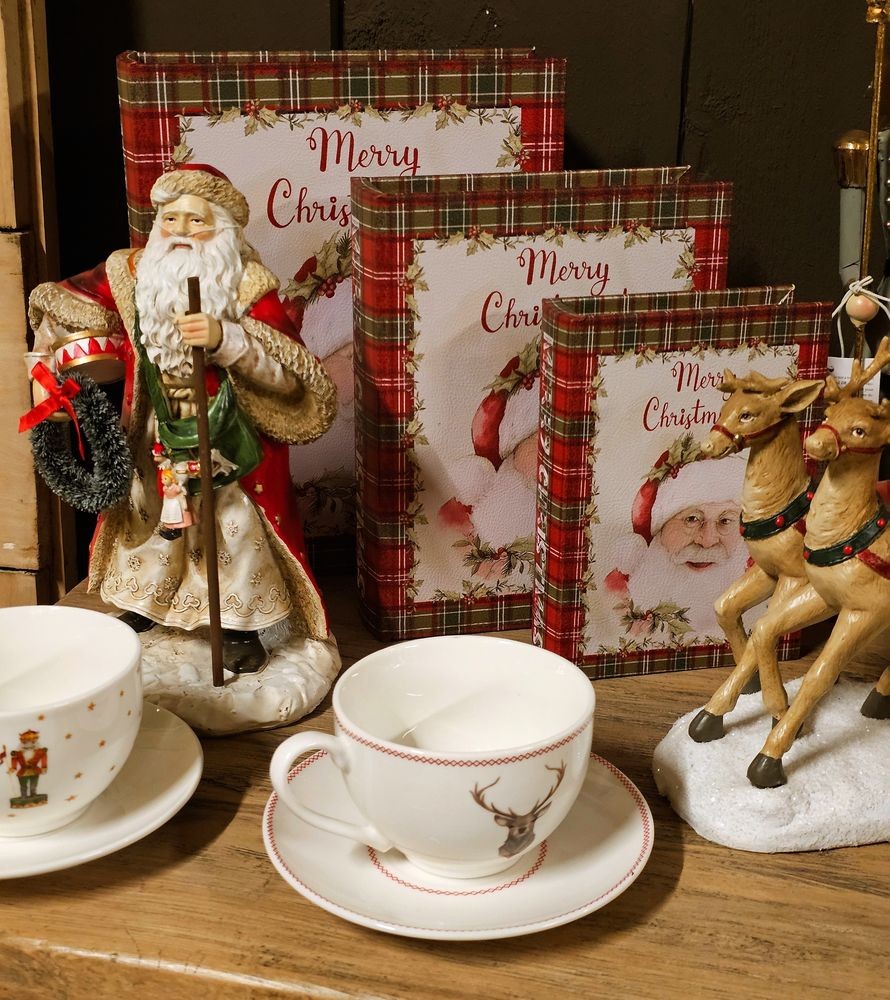 Porcelánový šálek s podšálkem s jelenem Cosy Lodge - 12*9*6 cm / 200 ml Clayre & Eef Porcelánový šálek s podšálkem s jelenem Cosy Lodge - 12*9*6 cm / 200 ml Clayre & Eef