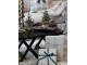 Zelená sametová stuha na dřevěné cívce - 1 cm * 5 m Chic Antique