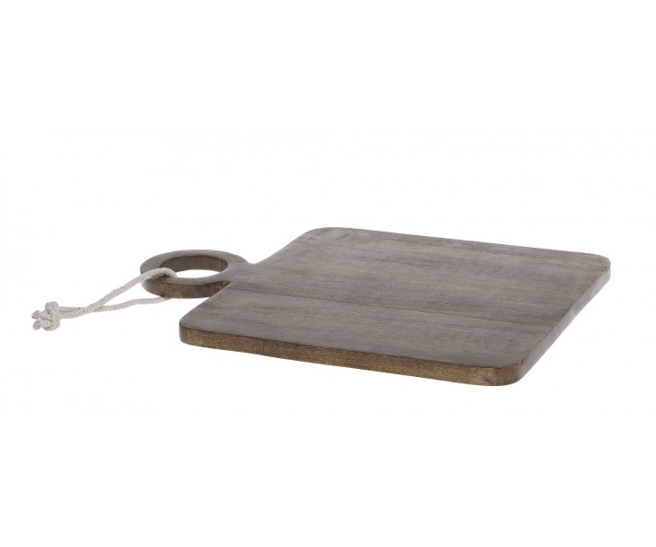 Hnědé dřevěné mangové prkénko Tapas Tours - 30*40 cm Chic Antique