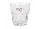 Sklenička se srdíčkem Love you Heart & Smile - Ø 8*8 cm / 200 ml Clayre & Eef