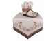 Béžová chňapka - rukavice s houbičkami Little Forest Jewels - 18*30 cm Clayre & Eef