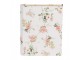 Bílý úložný box s květy ve tvaru knihy Book Van - 17*14*5 cm Clayre & Eef