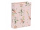 Růžový úložný box s květy ve tvaru knihy Book Van - 17*14*5 cm Clayre & Eef